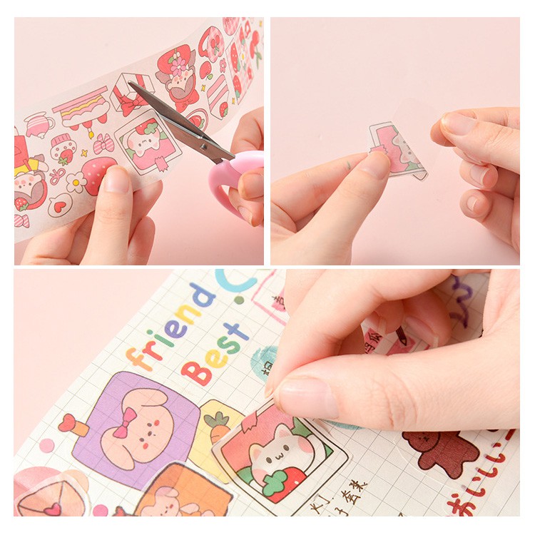 Tấm Sticker Dán Nhiều Mẫu  - Nhãn Dán Hoạt Hình Trang Trí Sổ Tay, Điện Thoại,...