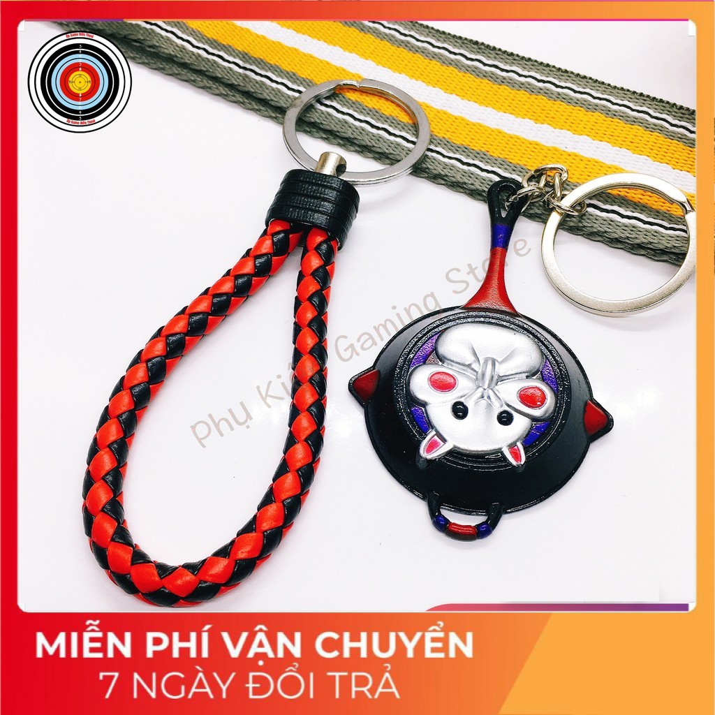 [CHẤT] Móc chìa khoá PUBG mix skin pupg chảo Hamster BLACK độc đáo - Móc khoá xe máy, dây da Chất liệu  cao cấp