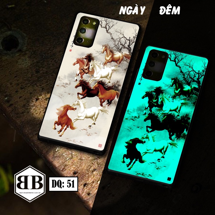 Ốp lưng kính Dạ Quang Samsung Galaxy Note 20 phát sáng trong đêm mã đáo thành công