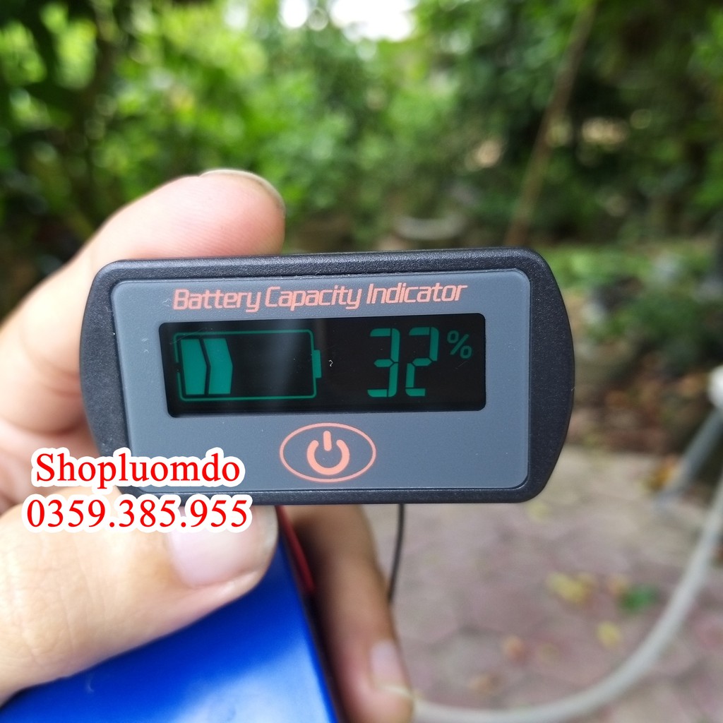 Đồng Hồ Báo Pin đa năng 1s đến 16S, acquy 12-24v, pin sắt