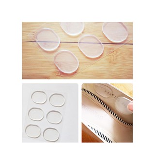 Bộ 6 miếng dán tròn silicon cho giày chật (dán trong giày và mũi giày)