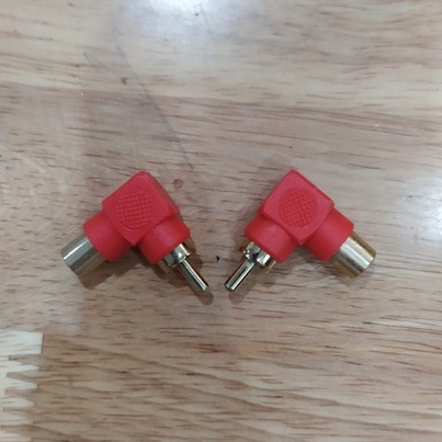 Jack Nối RCA 90 Độ - AUDI233 Đỏ