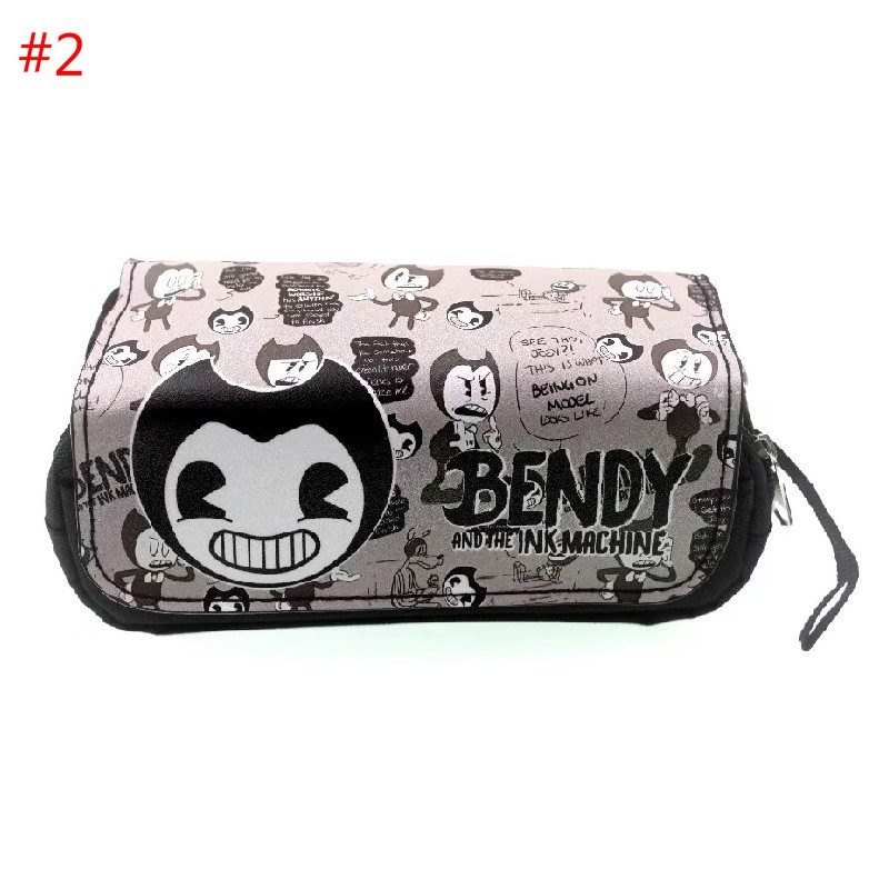 Bendy And The Ink 3d Cartoon Student Canvas Pencil Case Christmas Gift