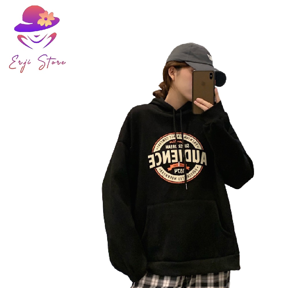Áo Hoodie AUDIENCE Logo Chữ Tròn Form Rộng Tay Bồng, Áo Hoodie Unisex Form Rộng Nhiều Màu | BigBuy360 - bigbuy360.vn