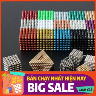 [Hàng Cao Cấp] Bộ Xếp Hình Nam Châm Sáng Tạo - Nam Châm Bi Từ Tính Cực Mạnh 5mm Chính Hãng (500 Viên) [Giá Rẻ]