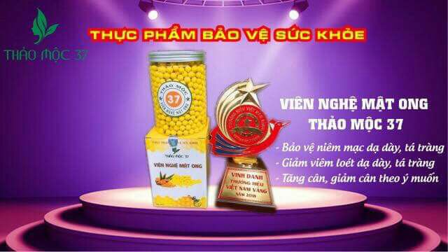 Viên tinh bột nghệ mật ong 37