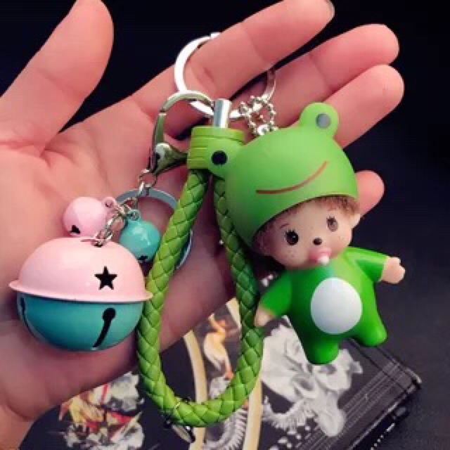 Móc chìa khoá em bé ngộ nghĩnh siêu xinh kèm chuông