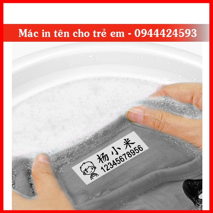 Mác tem vải rộng 1.6cm Minh In