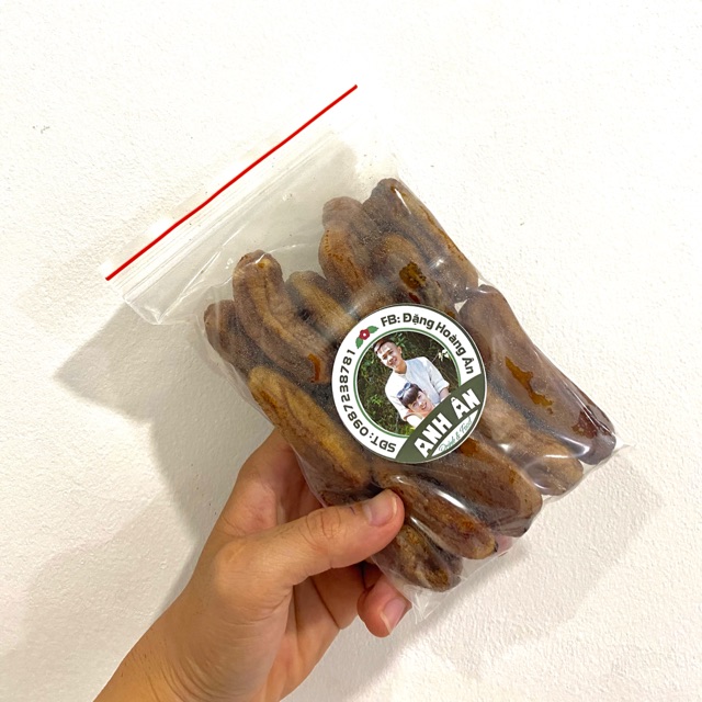 Chuối sấy dẻo + bánh tráng