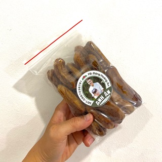 Chuối sấy dẻo + bánh tráng