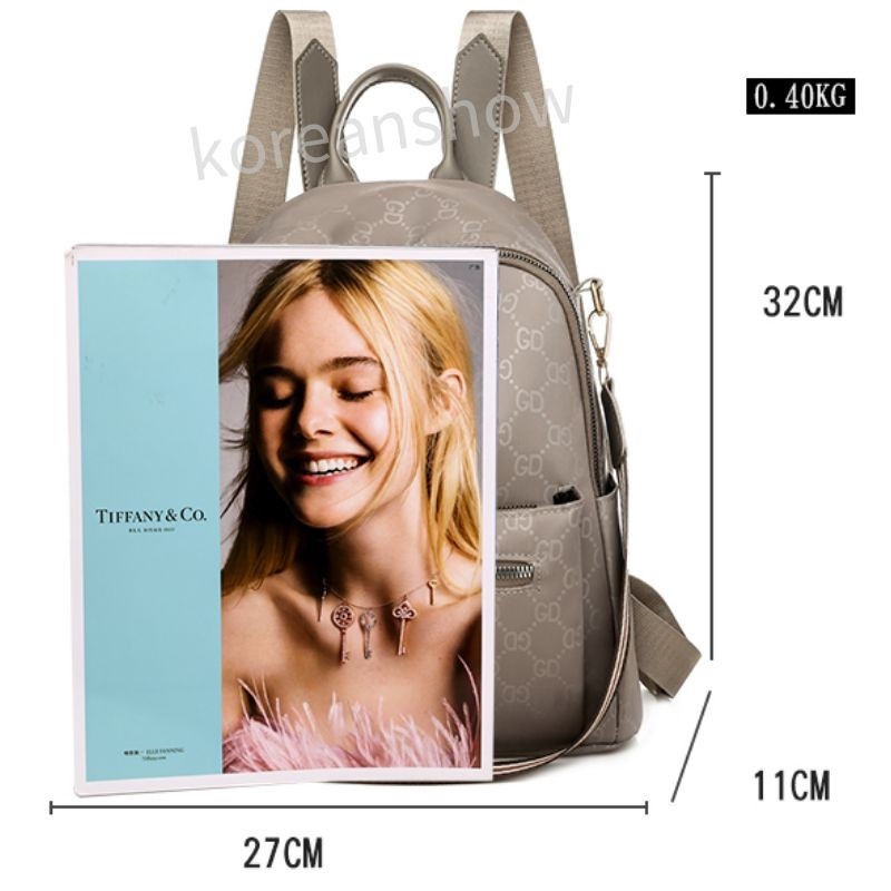 Hàng Có Sẵn Ba Lô Nylon Chống Thấm Nước Chống Trộm Thời Trang Dành Cho Nữ