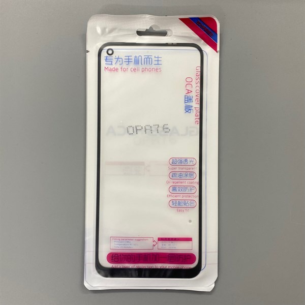 Kính liền keo điện thoại Opo A36/A76 ĐEN