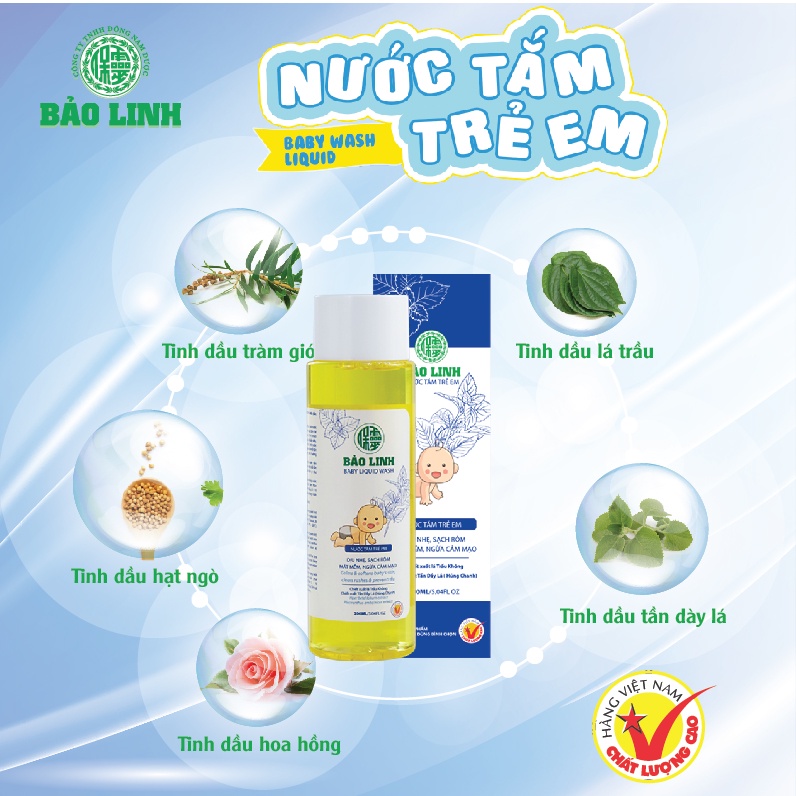 Nước Tắm Tinh Dầu Bảo Linh Dành Cho Trẻ Em 70ml và 200ml