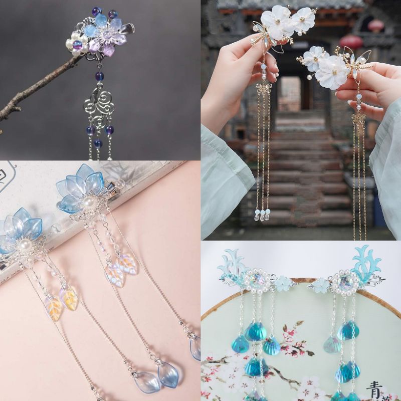 Kẹp tóc phong cách cổ trang phù hợp cho cả người lớn và trẻ em
