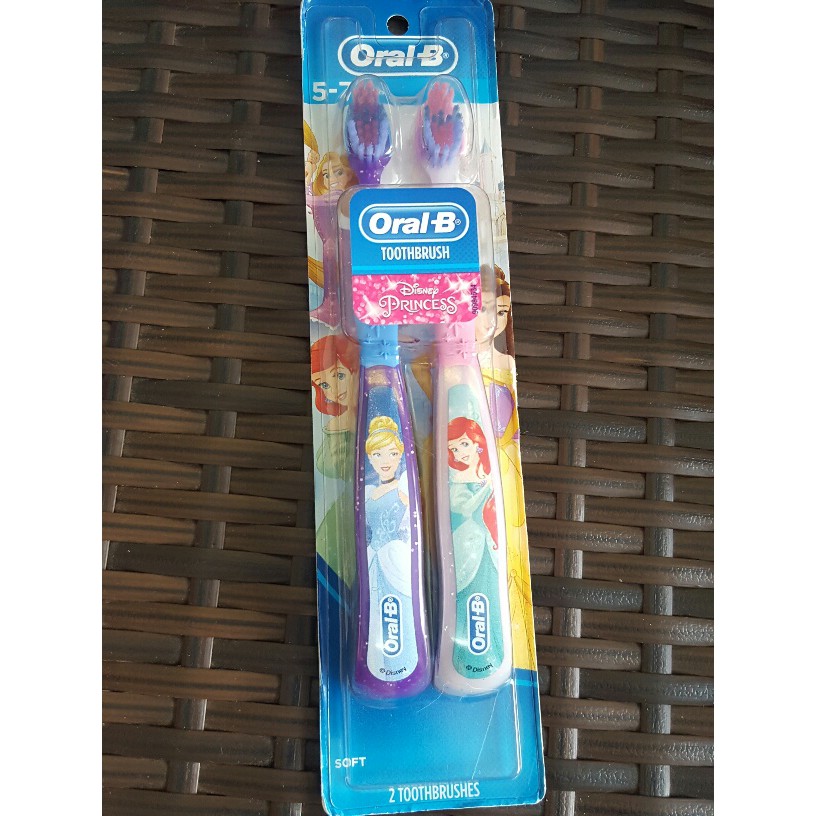 BÀN CHẢI MỀM BÉ Oral-B Kid's Manual Toothbrush featuring Disney's Princess Characters - CHO BÉ 5 -7 TUỔI