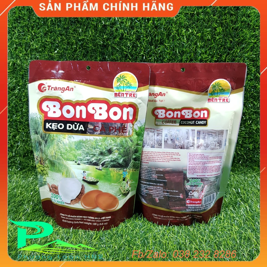 Kẹo Dừa Cà phê Bon Bon Tràng An 188g