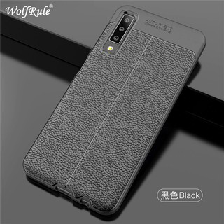 Ốp Lưng Auto Focus Vân Da Cho Samsung A7 (2018)