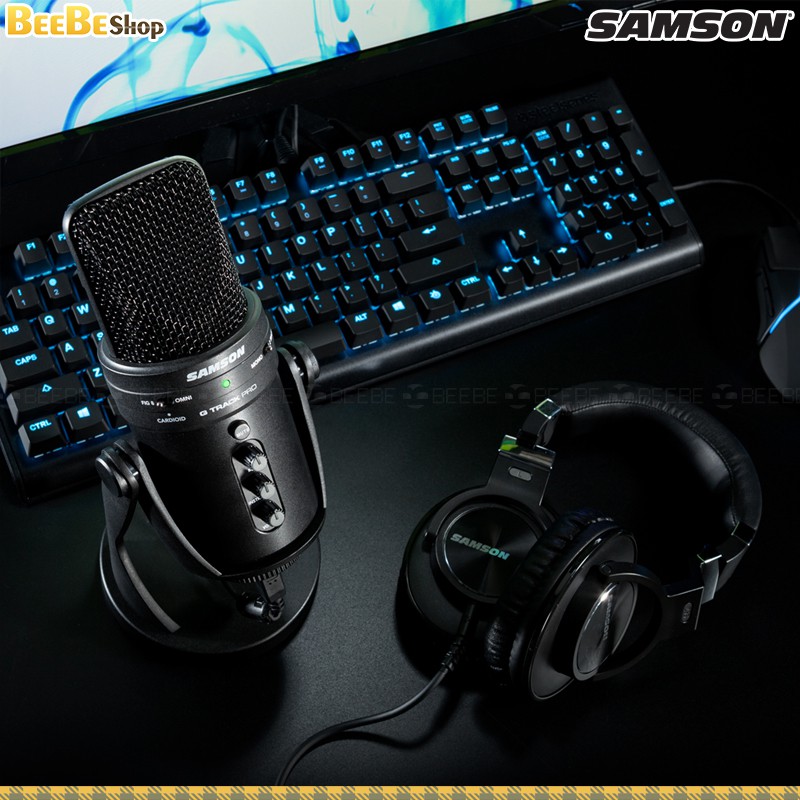 Samson G-Track Pro - Mic Thu Âm USB Cho Bình Luận Viên, Game Thủ, Streamer, Youtuber (Có Cổng 6mm Ghi Âm Nhạc Cụ) | BigBuy360 - bigbuy360.vn