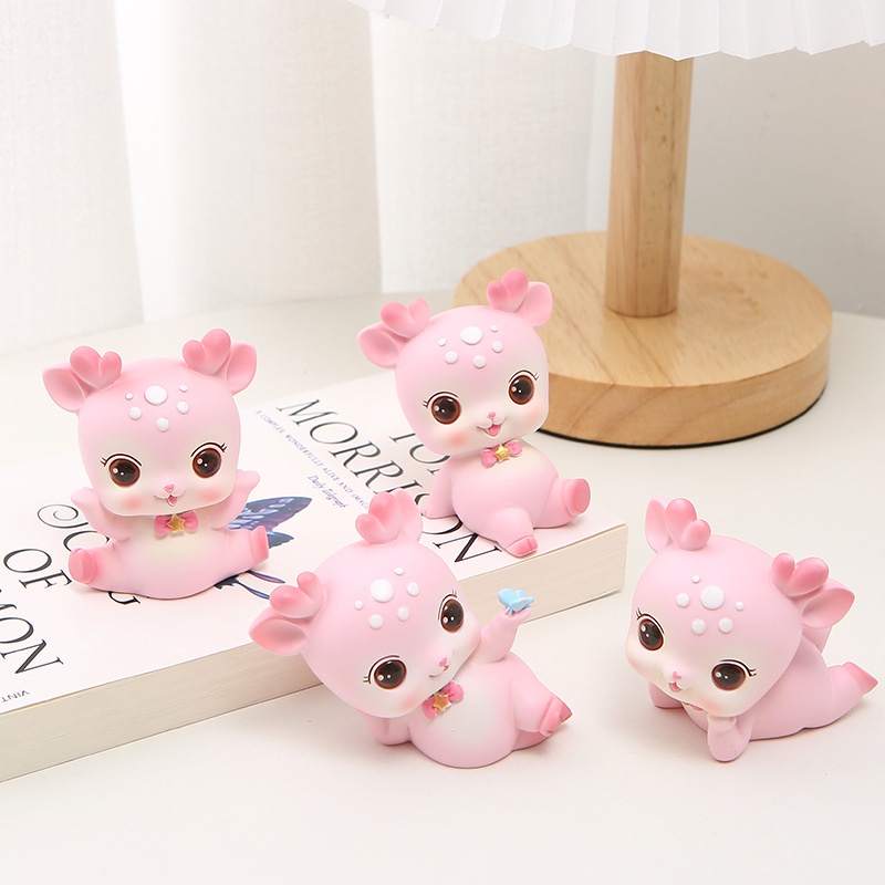 [SIÊU RẺ❤️] – Bộ 4 em Hươu - Trang trí bánh sinh nhật bánh kem