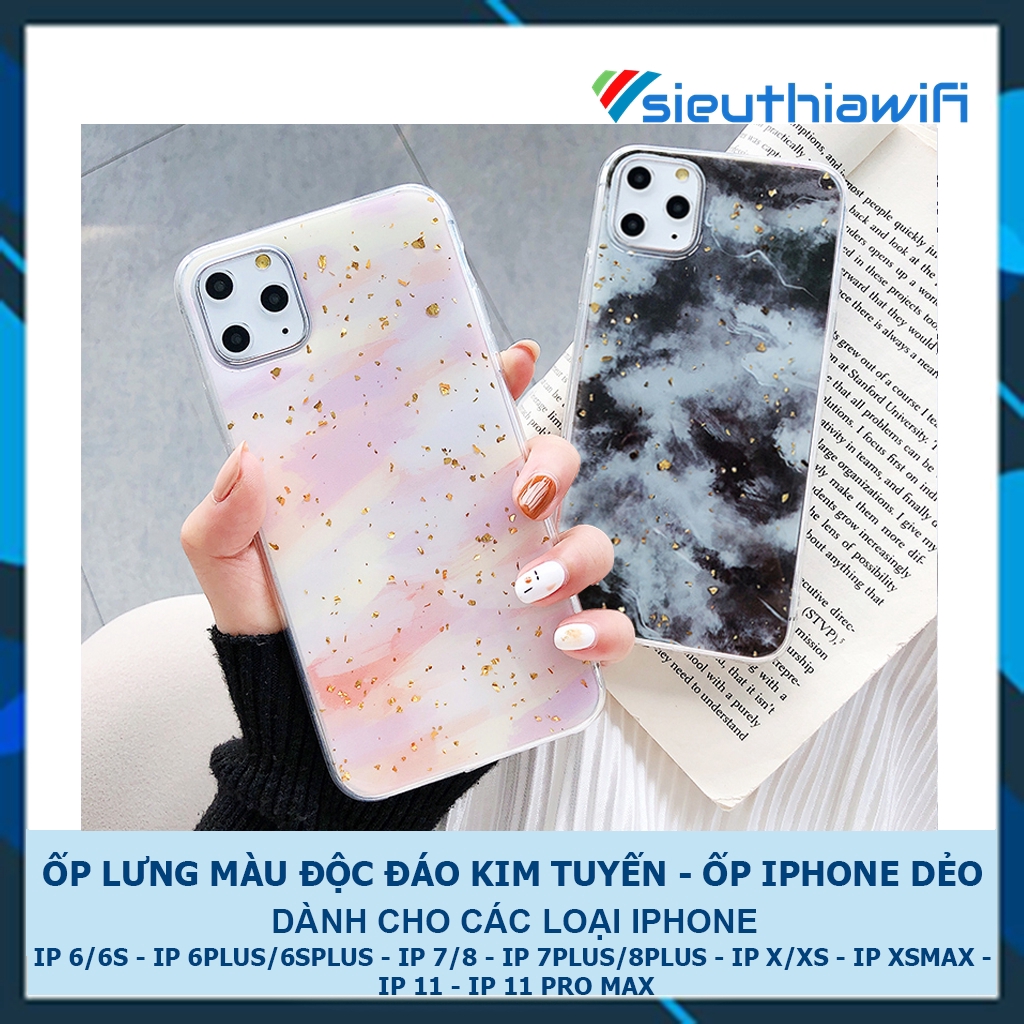 Ốp lưng iphone Màu độc đáo kim tuyến 6/6s/6plus/6s plus/7/8/7plus/8plus/x/xs/xs max/11/11pro max - Awifi Case M3-1 | BigBuy360 - bigbuy360.vn