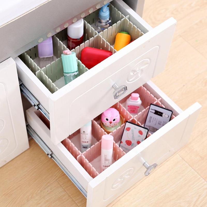 [Mới] Set 4 Hộp Đựng Đồ Lót / Tất Chia Ngăn Tủ Bằng Nhựa / Đồ Lót Có Thể Điều Chỉnh Dùng Trong Nhà Bếp / Văn Phòng