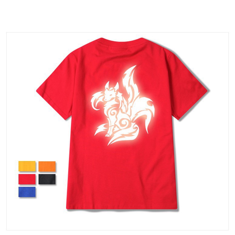 Áo Thun Phản Quang Cáo FOX Cotton 75%, Form rộng Unisex, nam nữ Đẹp