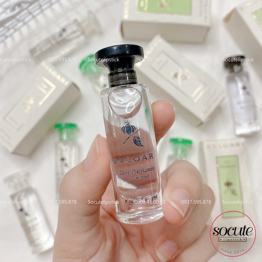 Set Nước Hoa BVLGARI Eau Parfume Minisize Trà xanh (Au The Vert) - Trà Trắng (Au The Blanc) -Trà đen (Au the Noir)