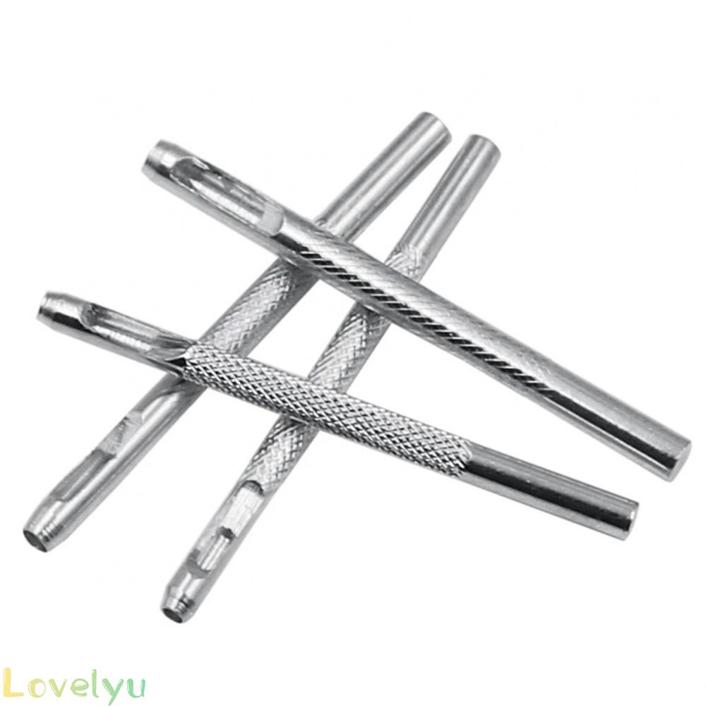 ◀READY▶4Pcs/Lot Leather Round Shape Hole Punch Kit Belt Watch Band Hollow DIY Tools# Good Quality