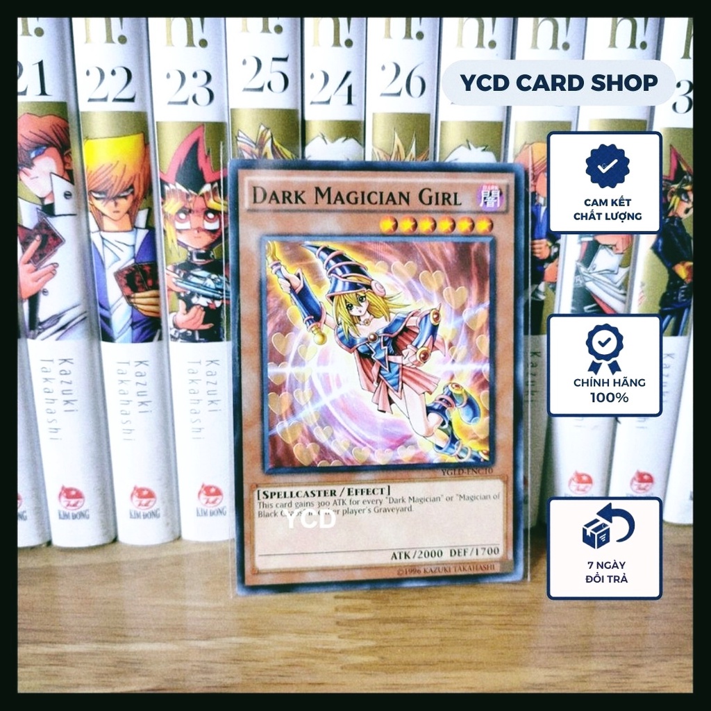 Thẻ bài yugioh chính hãng  Dark Magician Girl  – Common