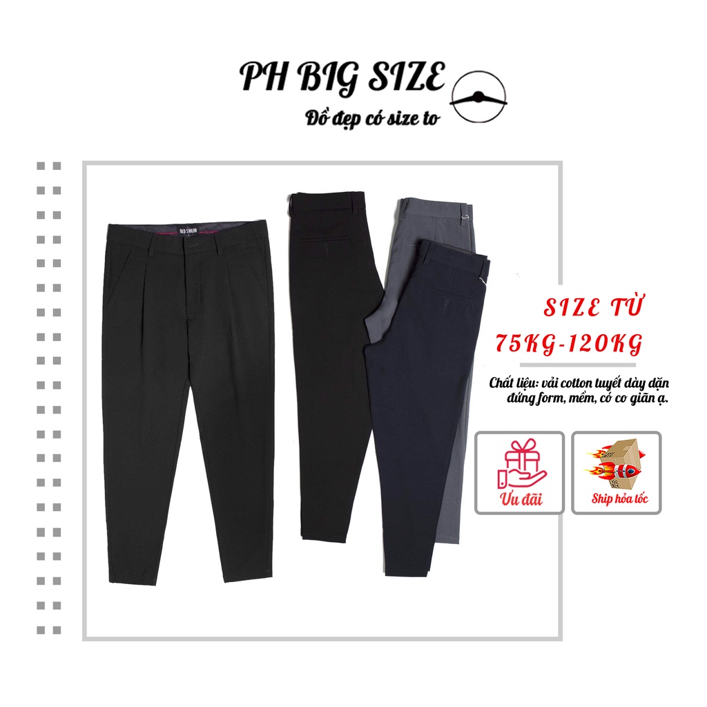 Quần Tây Size Bự Co Giãn| Bigsize 75kg-120kg | PH Big Size | Q158