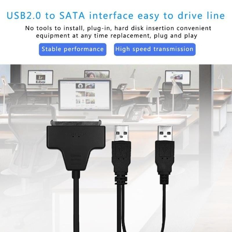 Cáp chuyển USB 2.0 sang SATA cho ổ cứng 2.5 SATA HDD chuyên dụng