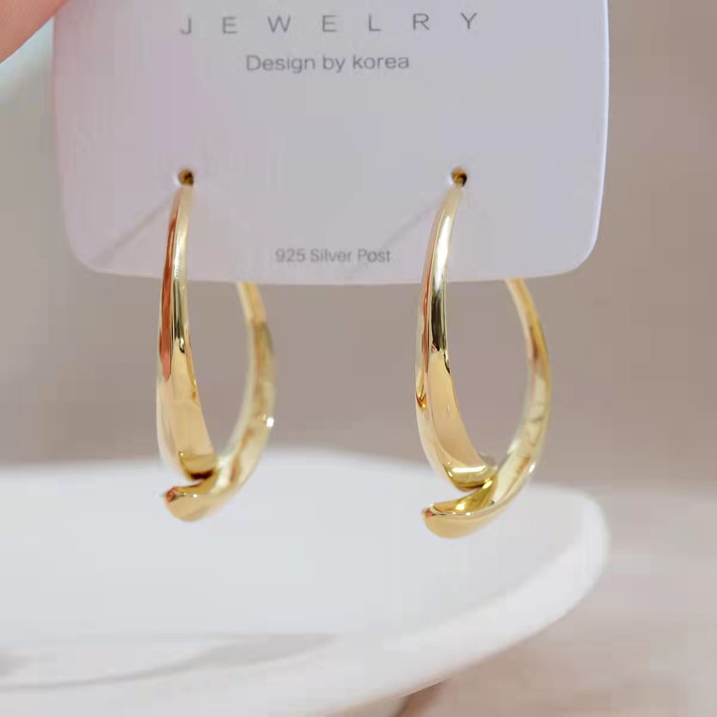 Khuyên Tai Nữ Hình Thánh Giá 925 Thời Trang Hàn Quốc