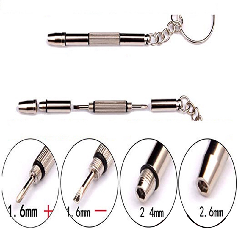 ☆Eyeglass Sunglass Repair Kit with Screws Tweezers Screwdriver Tiny Mini Screws Nuts Assortment Glasses Repair Nose Pads