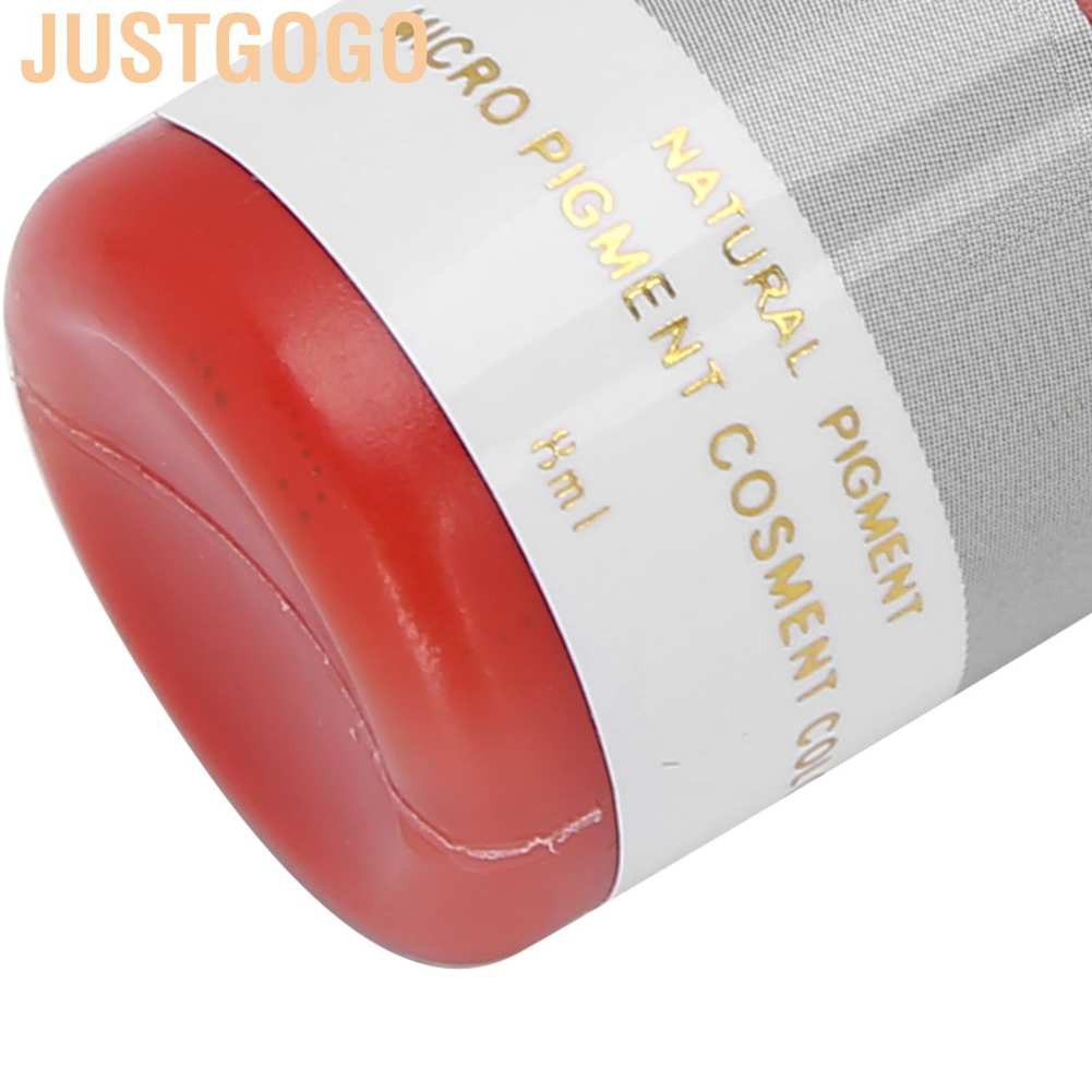 Justgogo Fast Coloring Lip Tattoo Ink Practice Microblading Pigment Accessory for Beginner 8ml