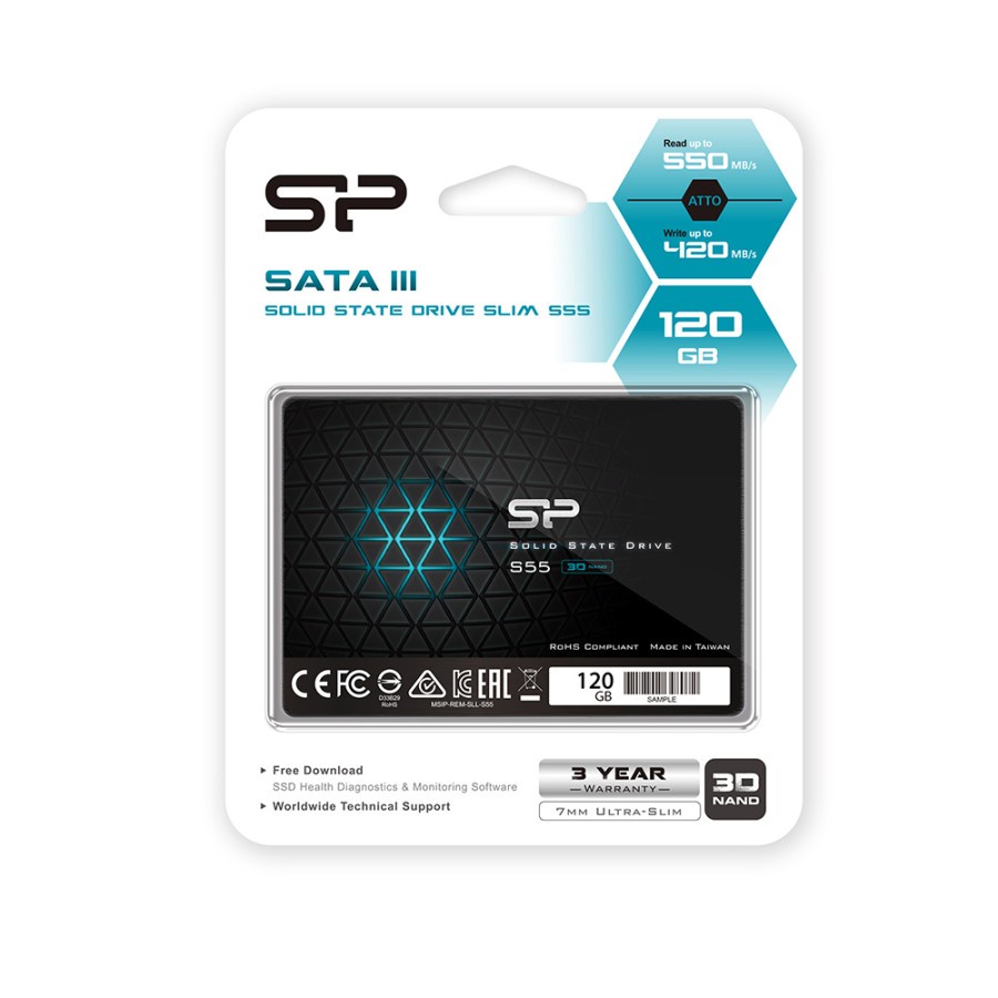Silicon Power Slim S55 120gb Ssd 2.5 "Sata Iii 3d Tlc - Ssd 120gb | BigBuy360 - bigbuy360.vn
