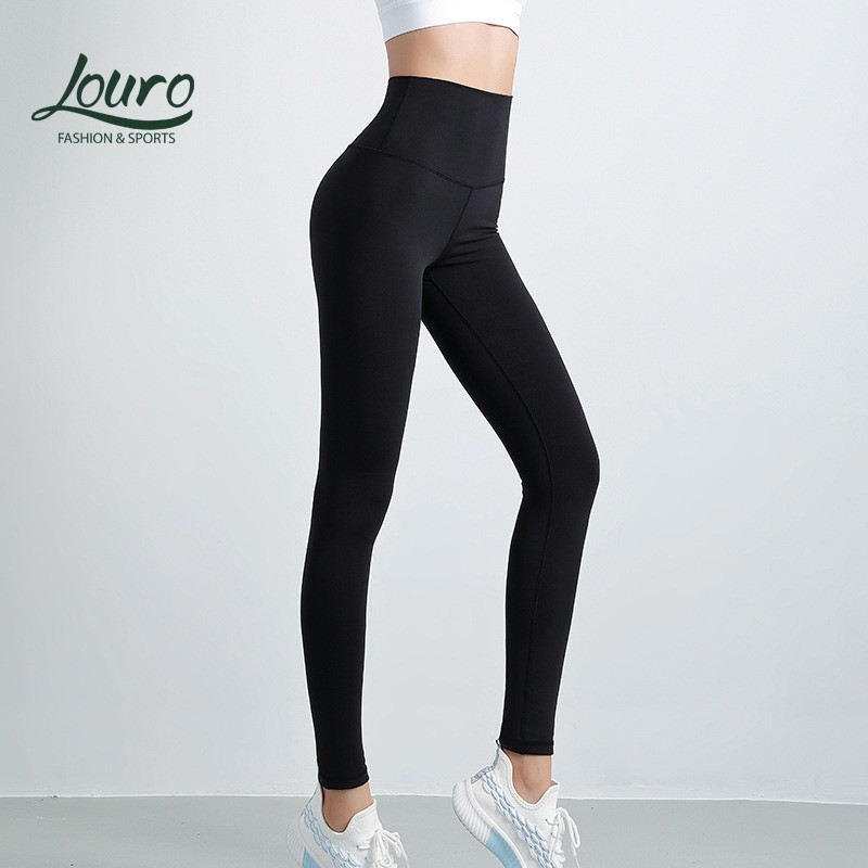 Quần tập Gym nâng mông cao cấp Louro QL49, kiểu quần legging tập Yoga, Gym, Zumba, co giãn 4 chiều, thoáng mát