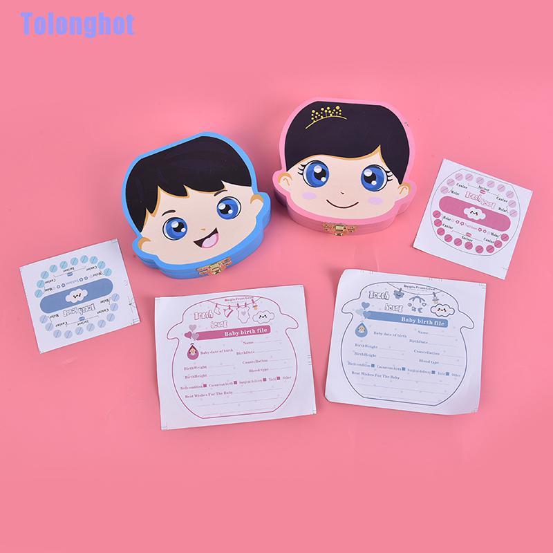 Tolonghot> Baby Tooth Box Organizer Milk Teeth Storage Collect Umbilical Lanugo Souvenir