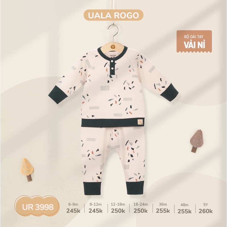[UALAROGO] Bộ dài tay chất nỉ hãng ualarogo