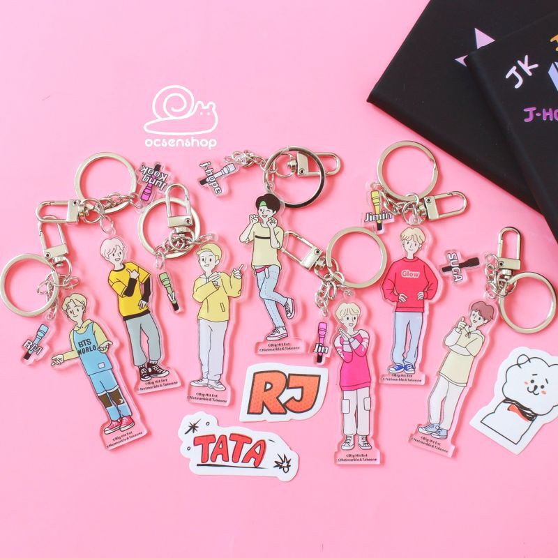 Móc khóa Chibi BTS