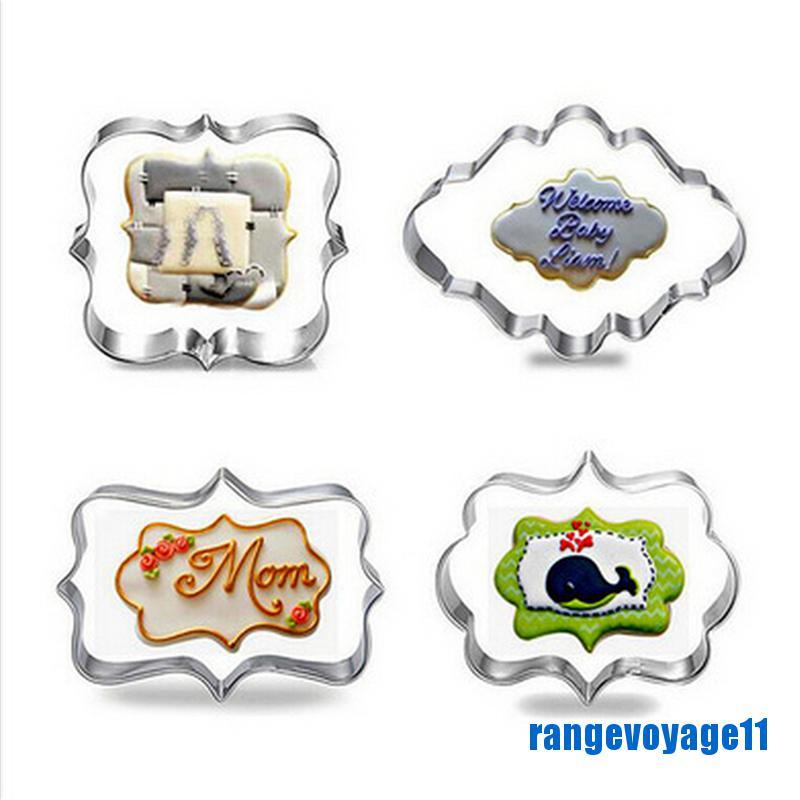 Bộ 4 Khuôn Cắt Bánh Quy Tạo Hình 3D