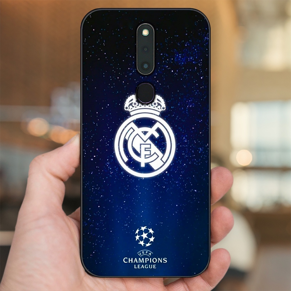 Ốp lưng Oppo F11 Pro viền đen in hình Real Madrid