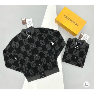 Áo khoác LV vân hoa nổi áo bomber nam nữ hot trend from dáng chuẩn với họa tiết nổi bật phóng cách dáng hàn quốc LV5685