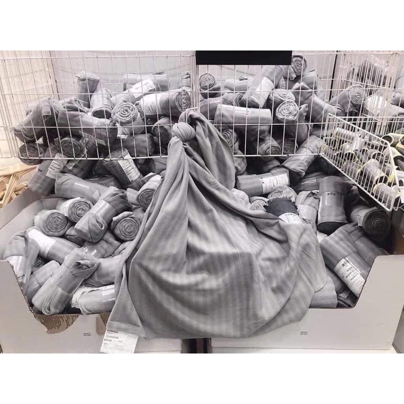 Chăn xám IKEA Thuỵ Điển Kích thước 160x120cm