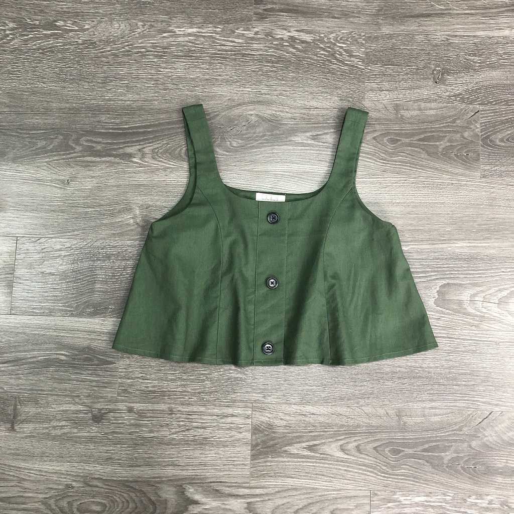 Áo HOBBS crop nút dây bảng 4M