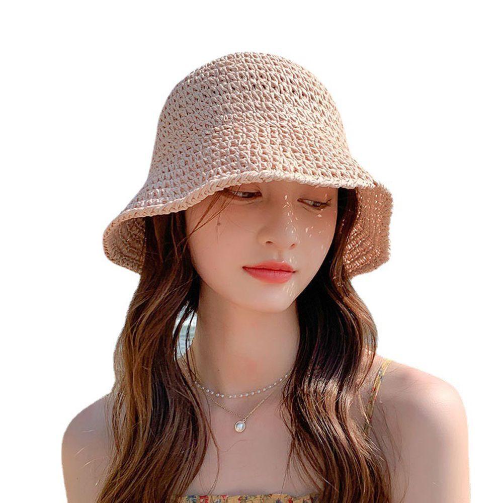 Mũ Vành Chống Nắng Chống Tia UV Màu Sắc Đơn Giản Phong Cách Hàn Quốc