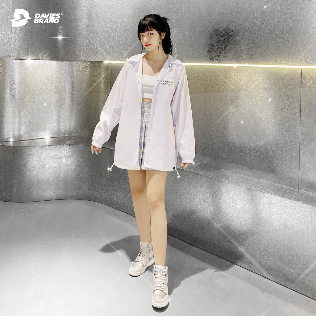 Áo khoác dù nữ form rộng DAVIES Devil Teddy Jacket