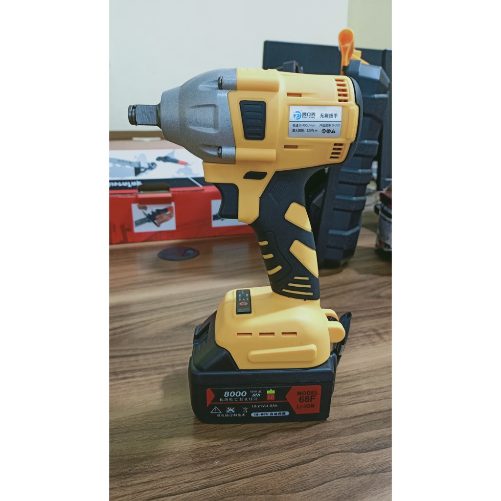 Máy Siết Bulong 68F Không chổi than - Pin 10 CELL - Chuyên bulong xe tay ga