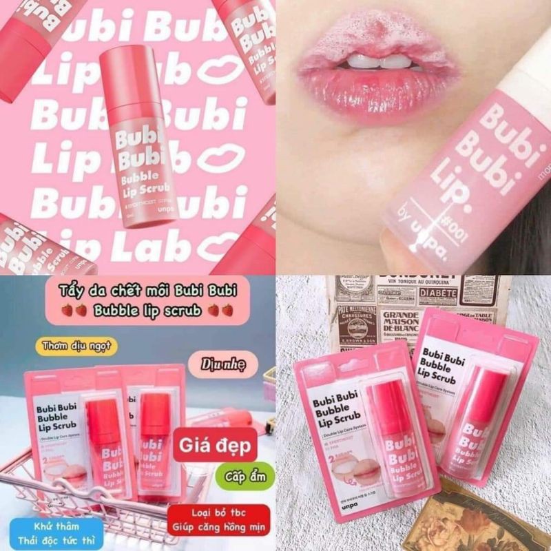 Tẩy da chết môi Bubi bubi bubble lip