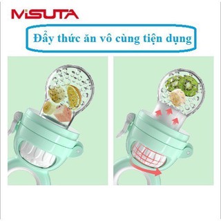 Túi nhai ăn dặm cho bé Misuta, núm nhai ăn trái cây, hoa quả chống hóc cho trẻ SAMI KIDS
