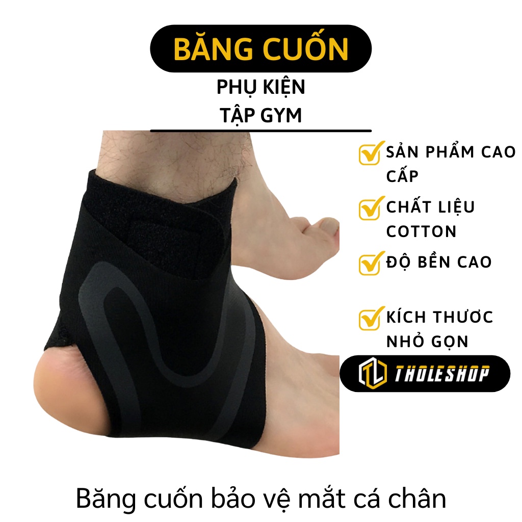 Băng Cổ Chân - Đai Quấn Bảo Vệ Mắt Cá, Bó Gót Chân Khi Tập Gym, Đá Bóng, Đạp Xe 7878